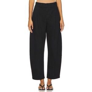 Agolde Women's Black Balloon Pleated High Rise Danika Chino Pants Size 30 NWOT